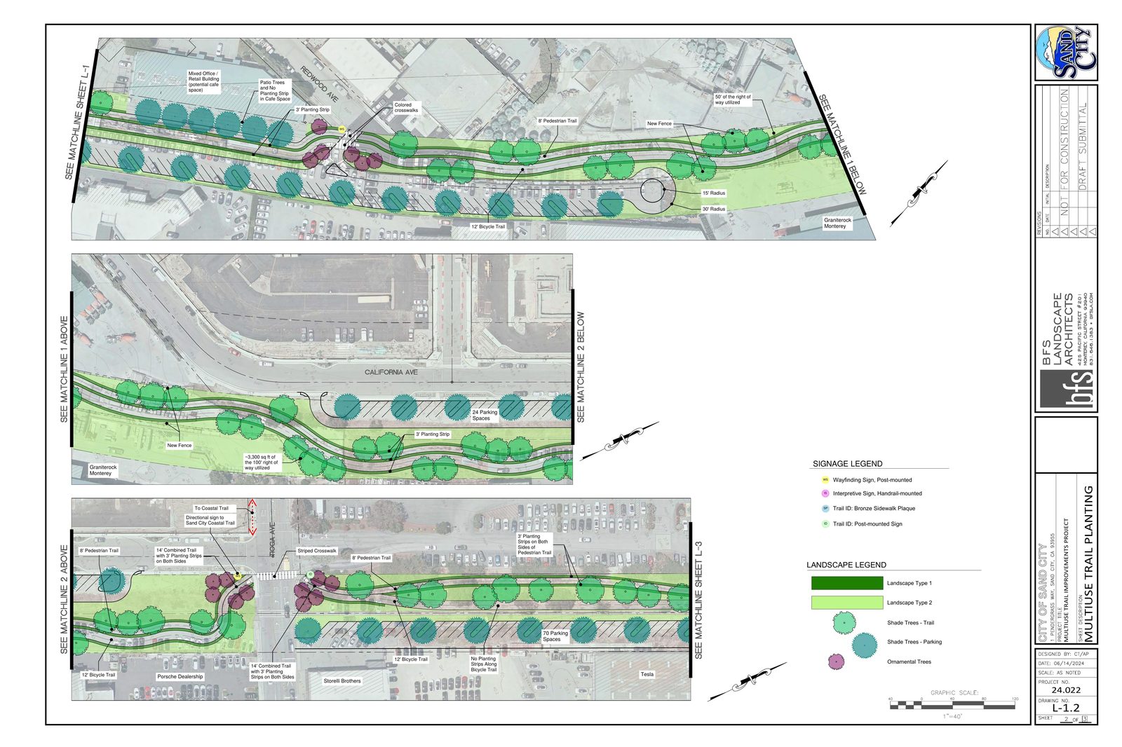 Multi-Use Commuter Trail planting plan for segment 2