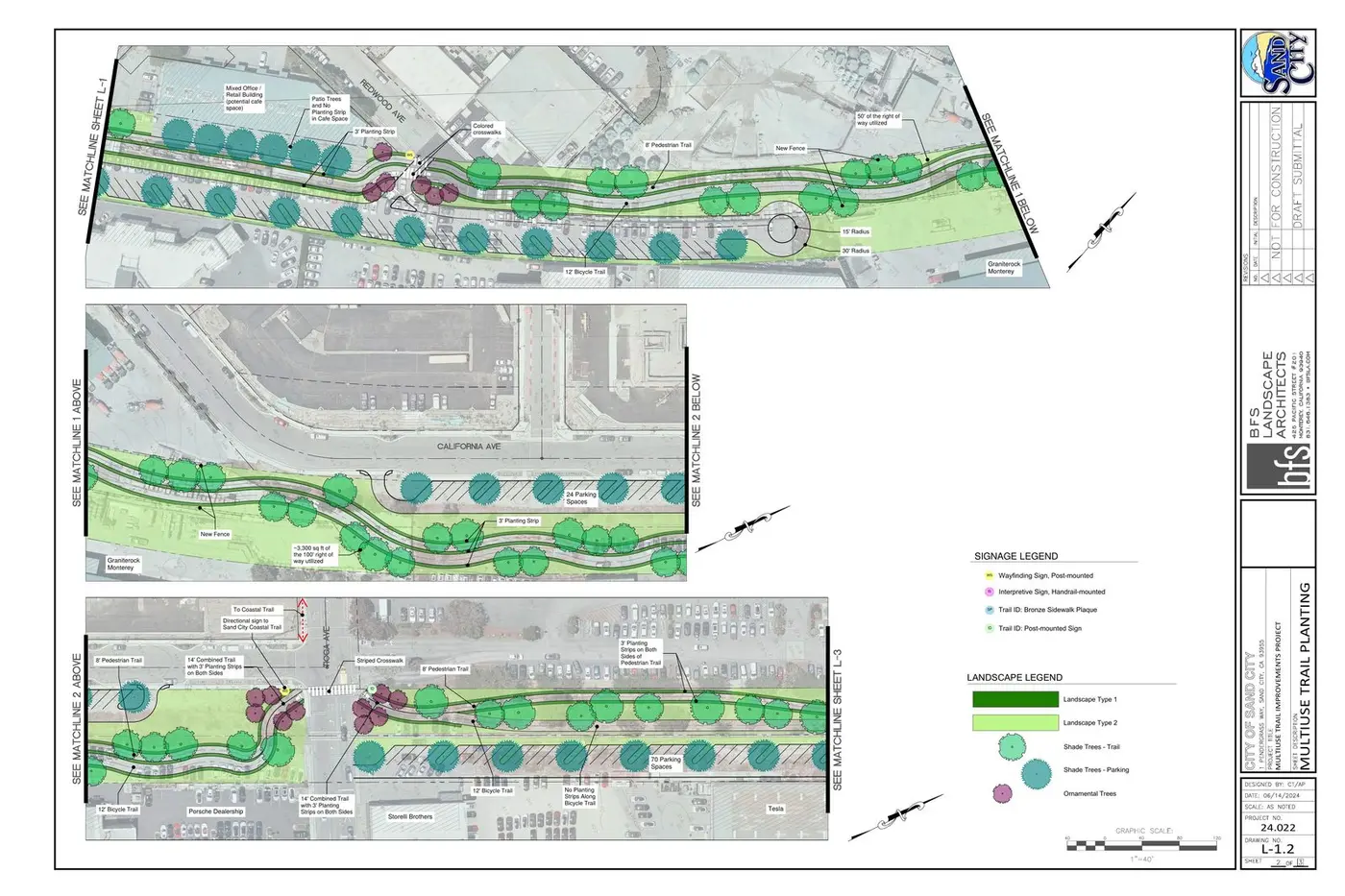 Multi-Use Commuter Trail planting plan for segment 2